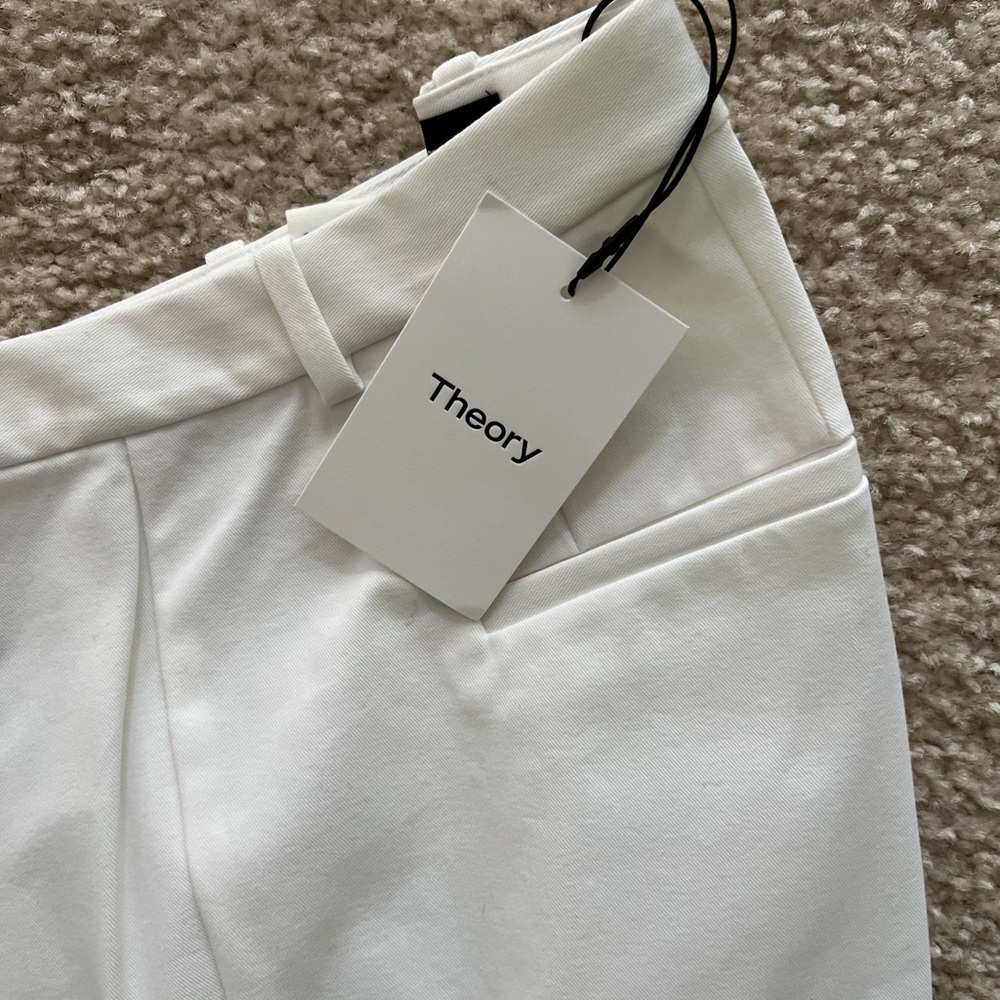 Theory White Trousers